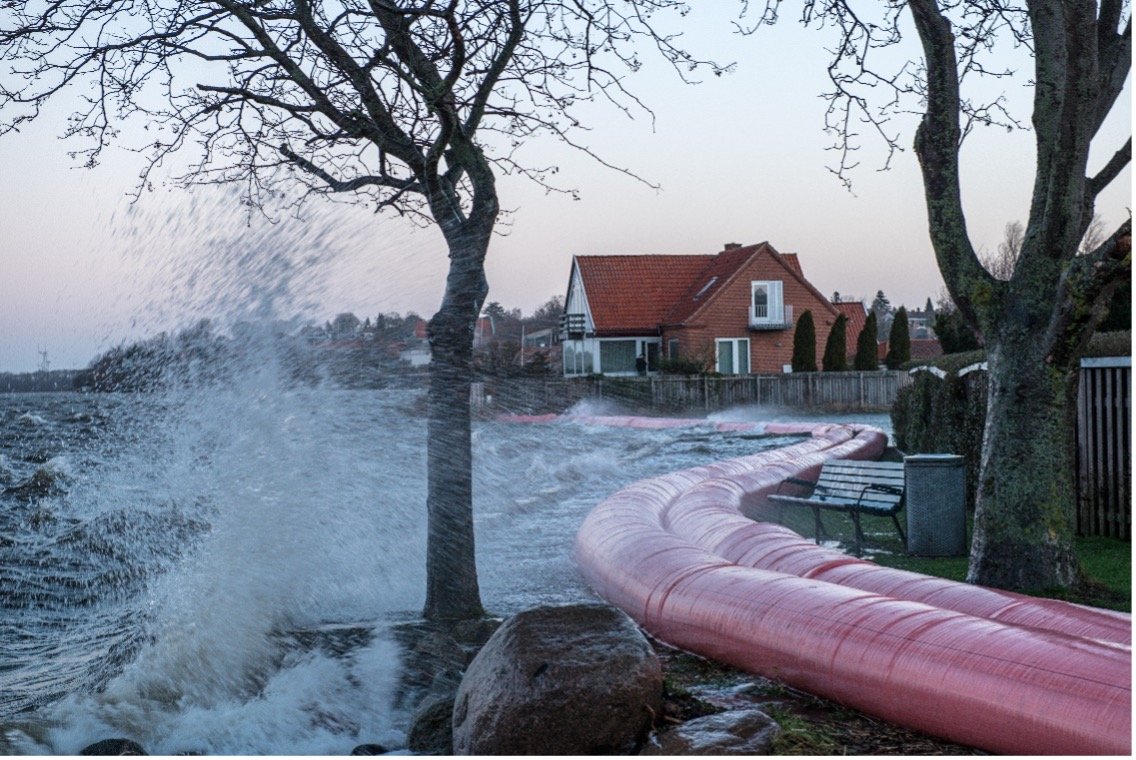 Storm surge in Roskilde Harbor