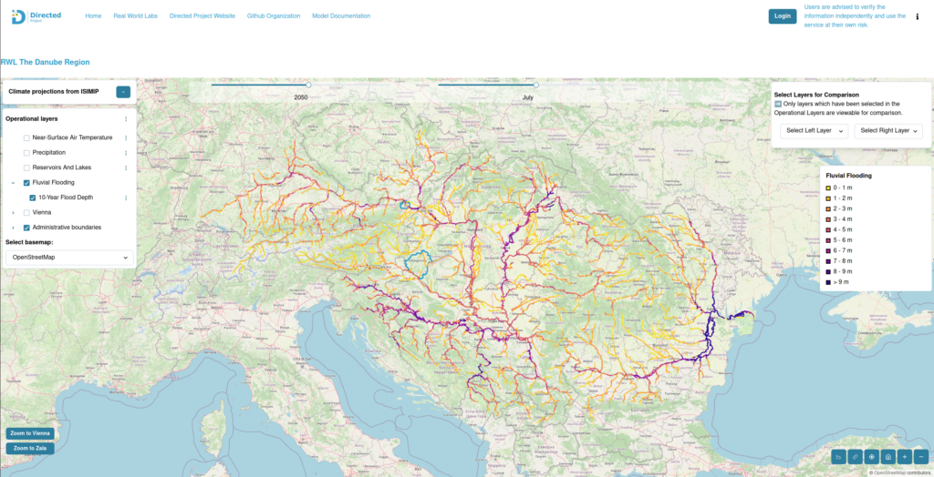Our Shared Future: A look into the Data Fabric, and What Climate Change Means for Local Communities and Beyond 3 directed-project-danube rwl fluvial flooding